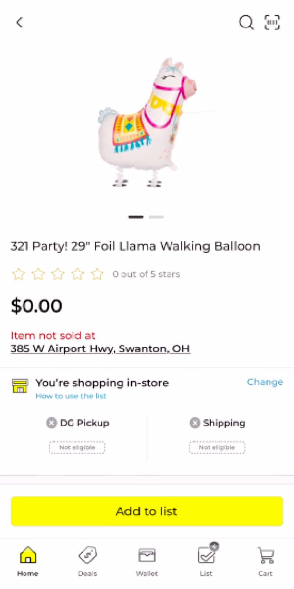 TikTok screenshot showing penny item on Dollar General app