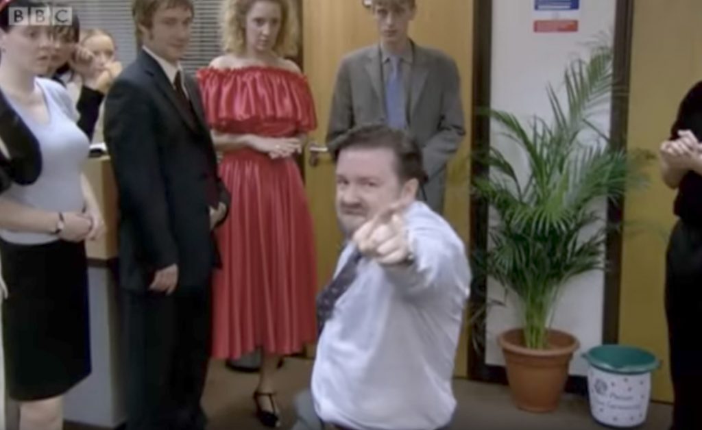 The Office UK Ricky Gervais Dances Funniest Sitcom Jokes