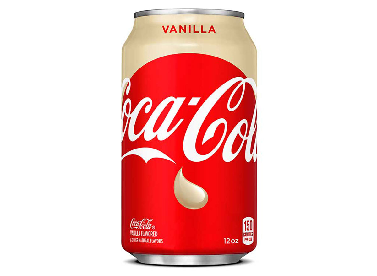 coca cola vanilla can