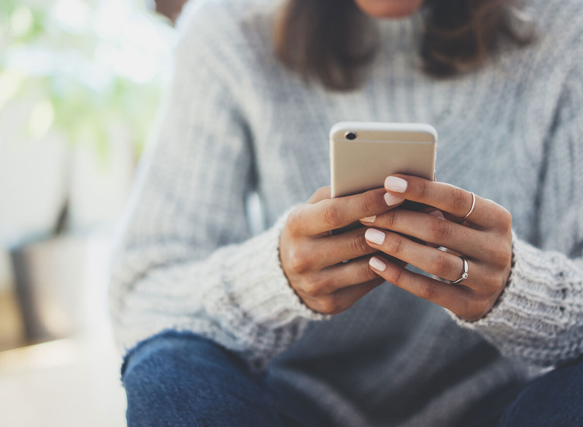 woman on phone