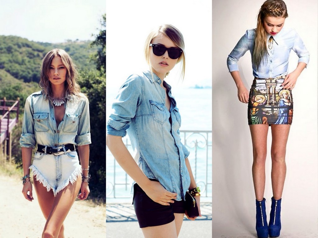 2. Denim Button-Downs