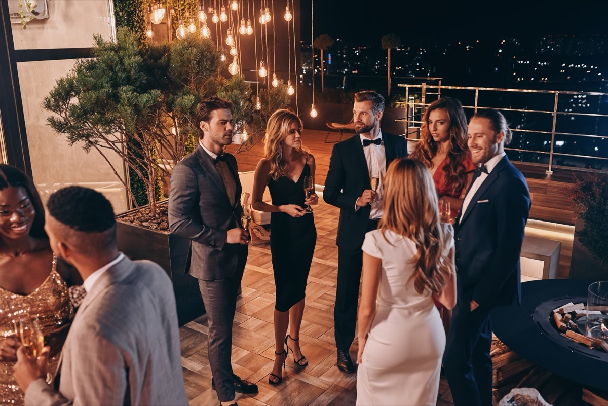 Group of Well Dressed People at a Party