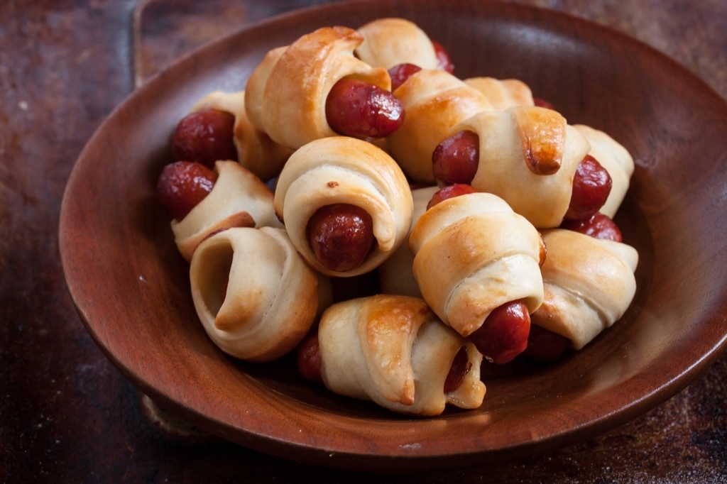 pigs in a blanket unhealthiest holiday finger foods