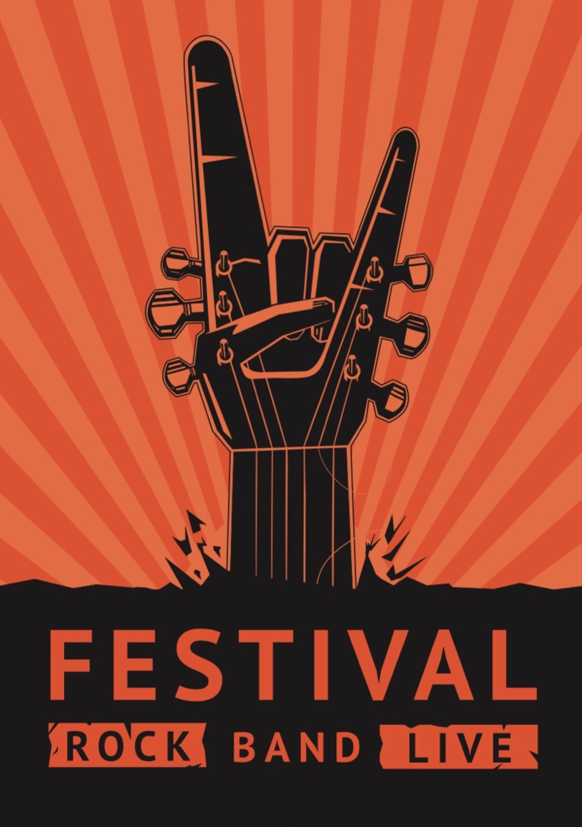 generic rock music festival poster