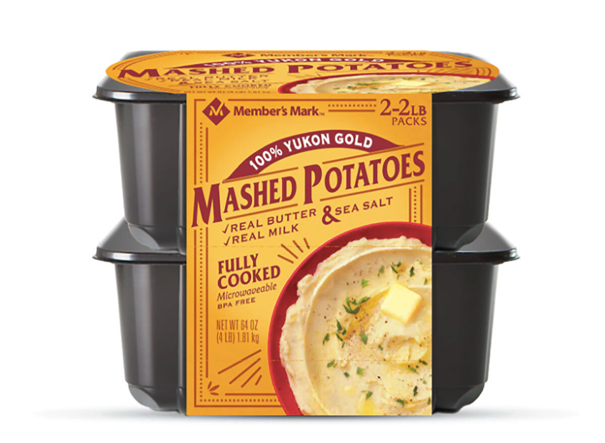 tubs of members mark mashed potatoes from sams club