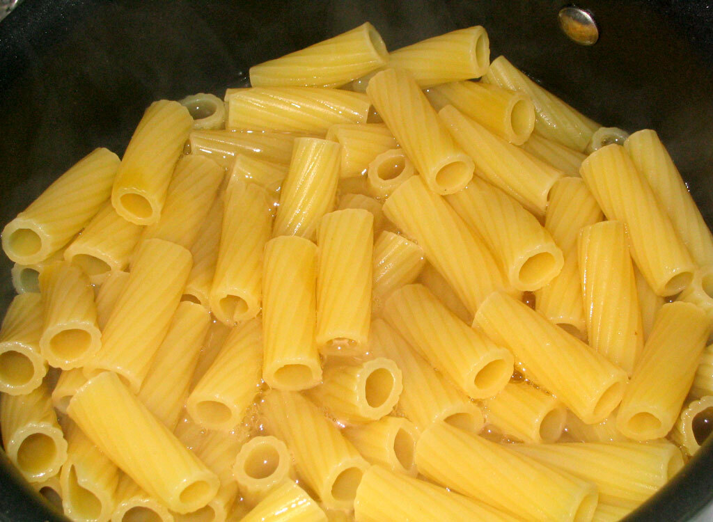 Pasta in water