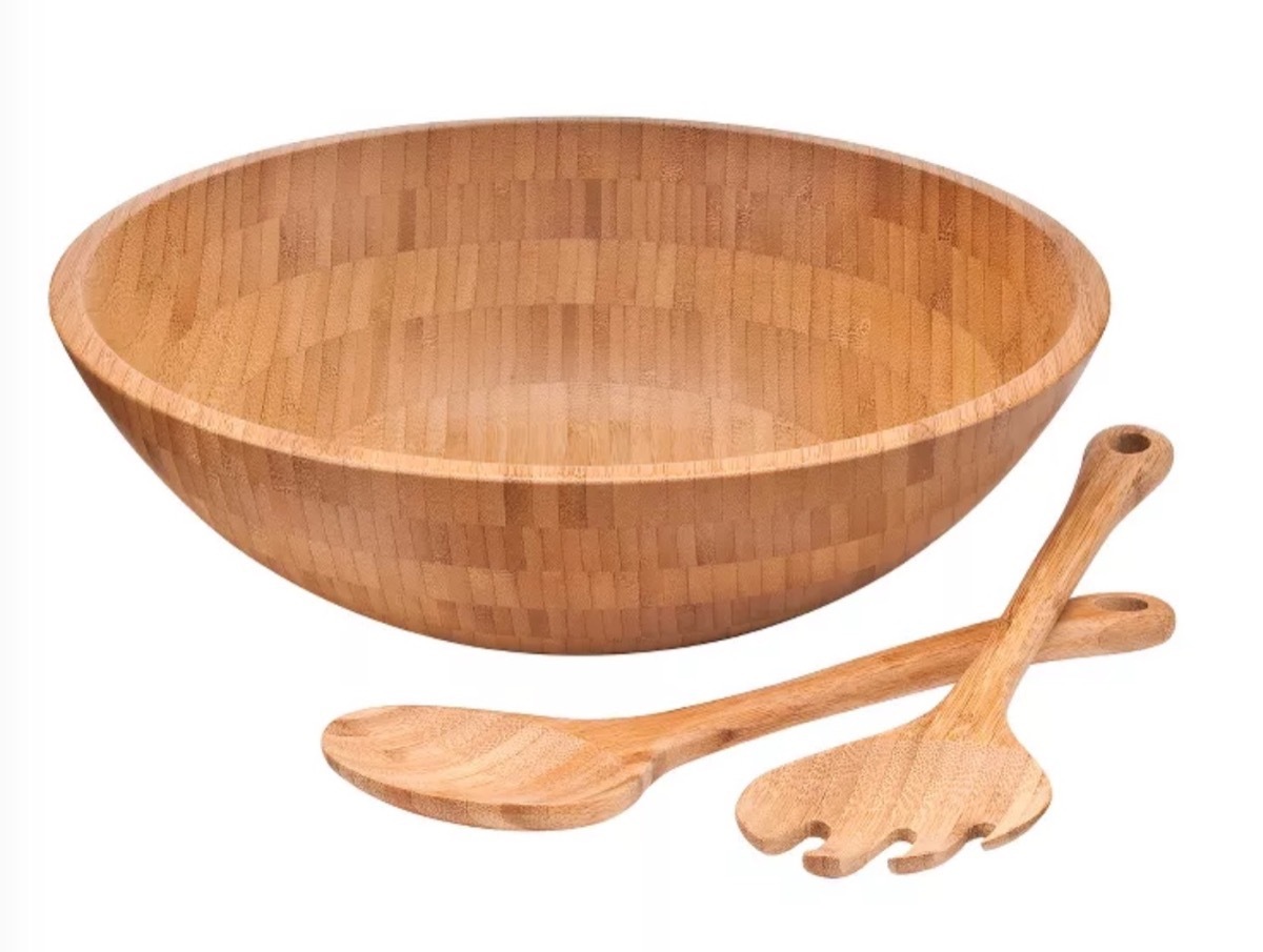 bamboo serving bowl