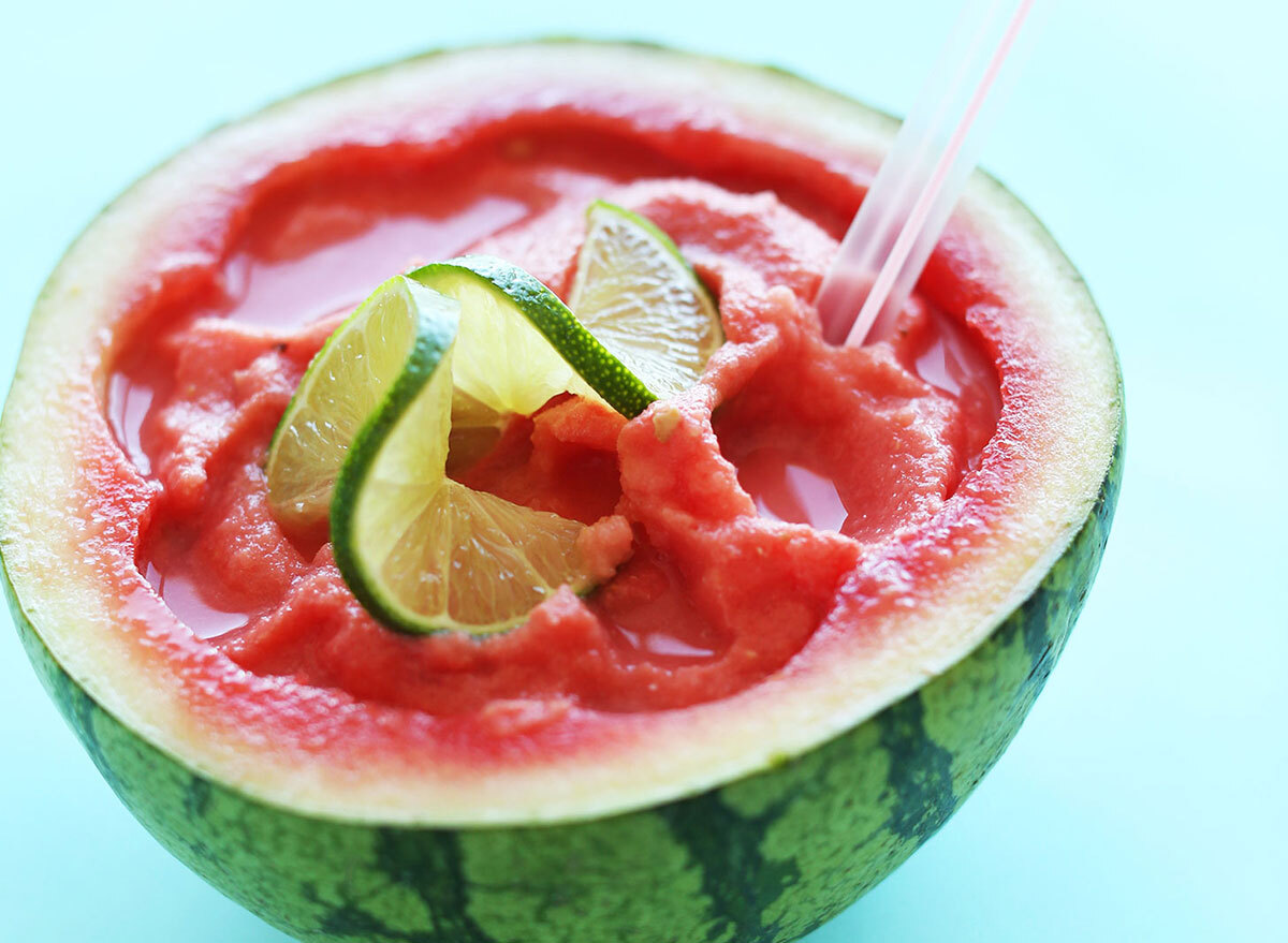 watermelon coconut slushie