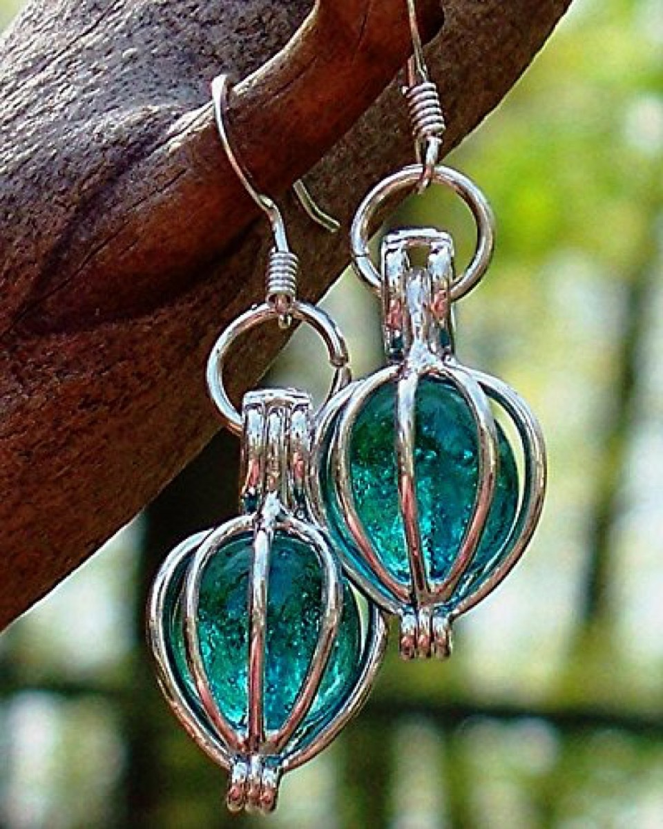 Recycled Mason Jar Earrings {Handmade Items From Amazon}