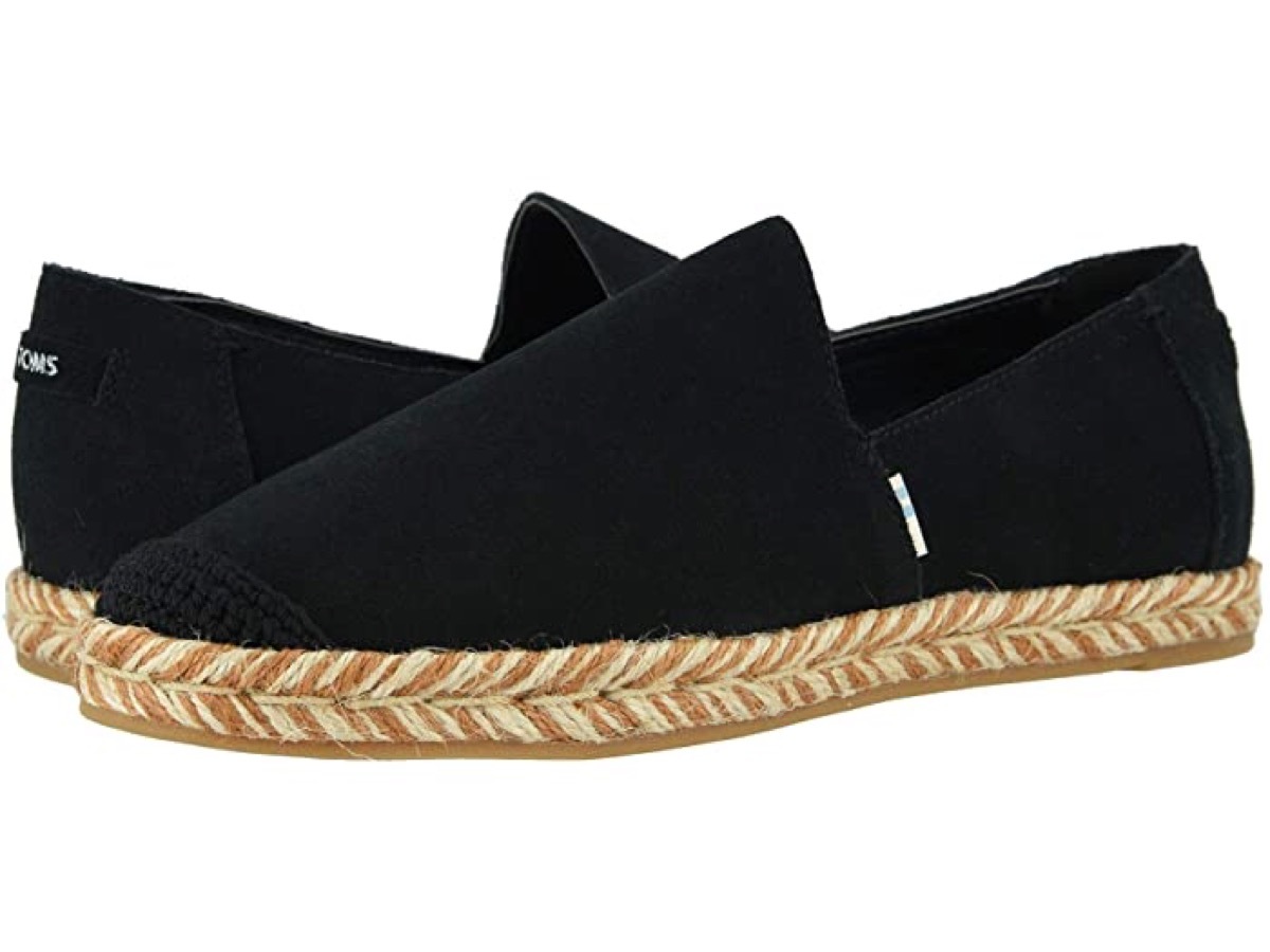 black espadrille shoes