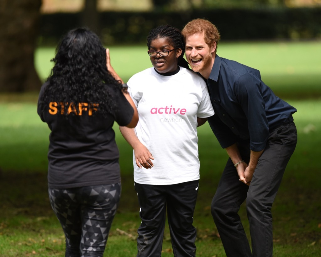 prince harry posing funny