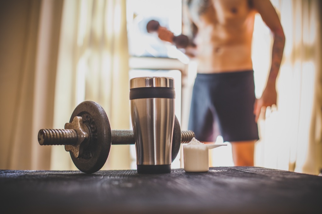 protein shake morning workout