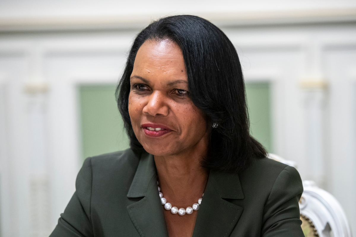 Condoleeza Rice in Kyiv, Ukraine in 2018