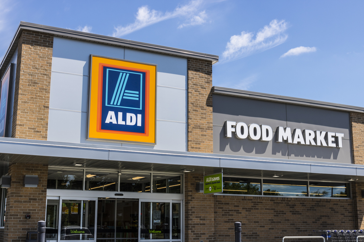 An Aldi storefront