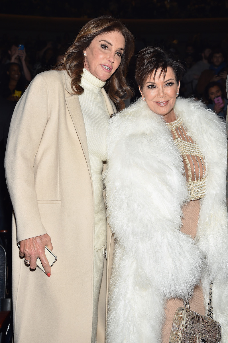 Caitlyn Jenner and Kris Jenner at the Yeezy Season 3 show in 2016