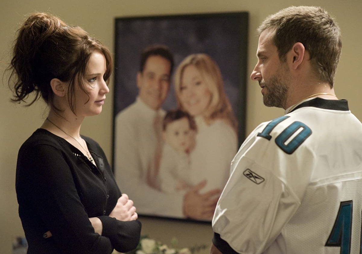 Jennifer Lawrence and Bradley Cooper in Silver Linings Playbook