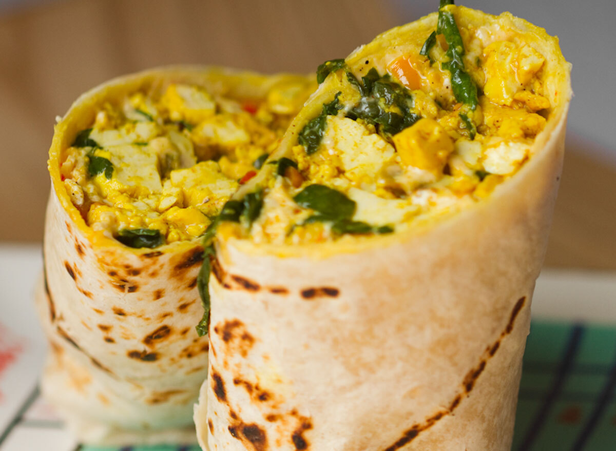 bell pepper breakfast burrito