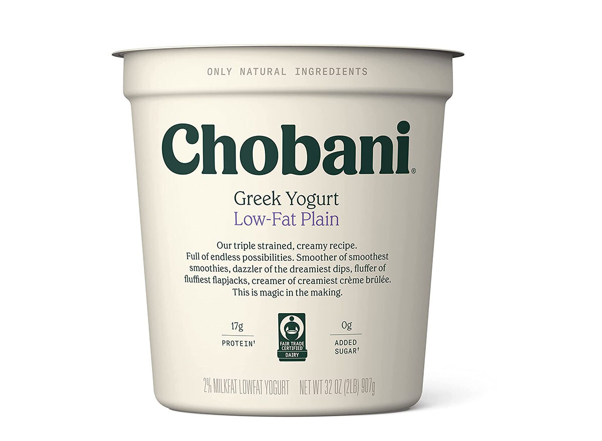 chobani low fat plain