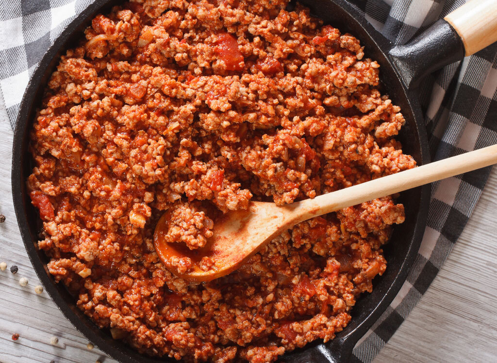 One pot ground beef taco skillet