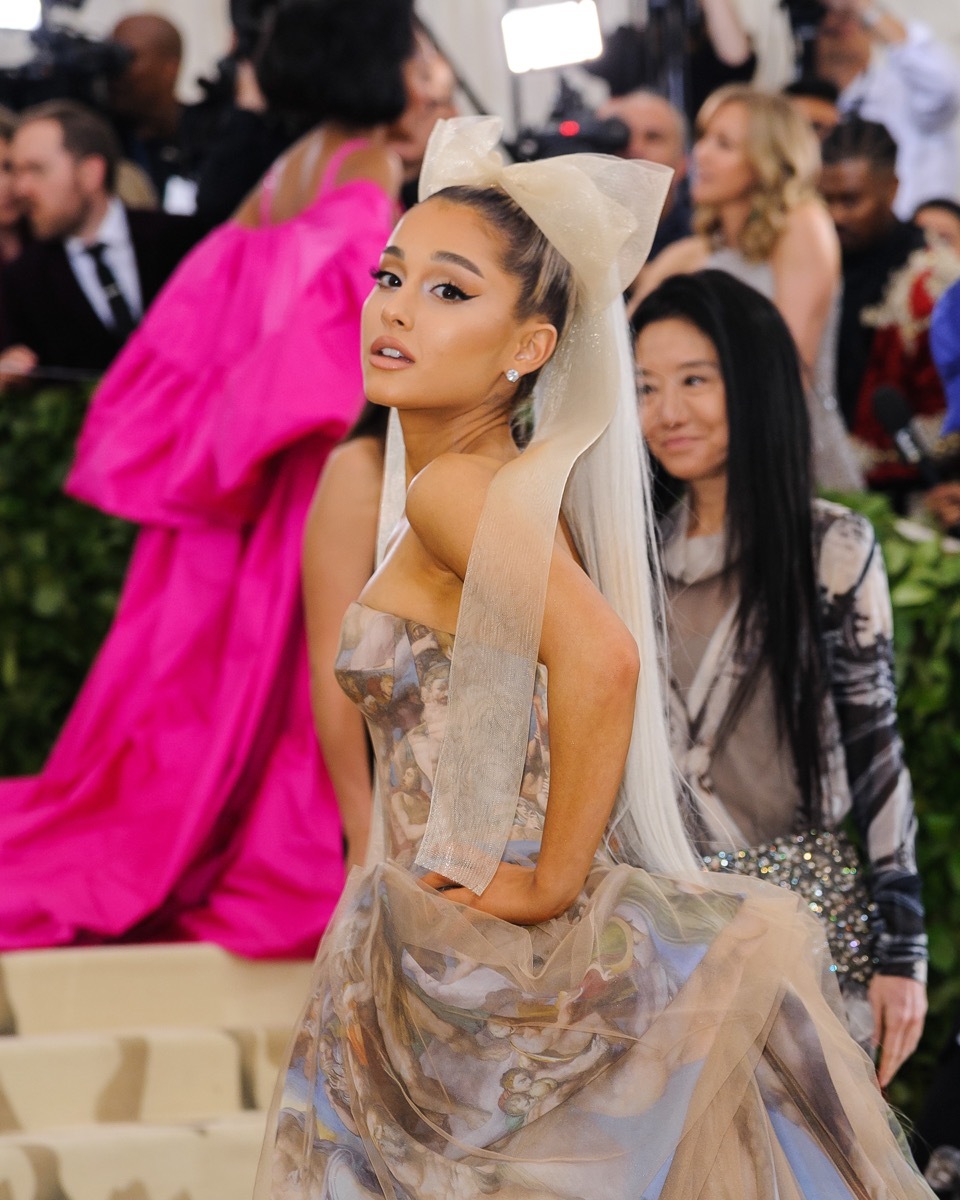 Ariana Grande at the Met Gala in 2018