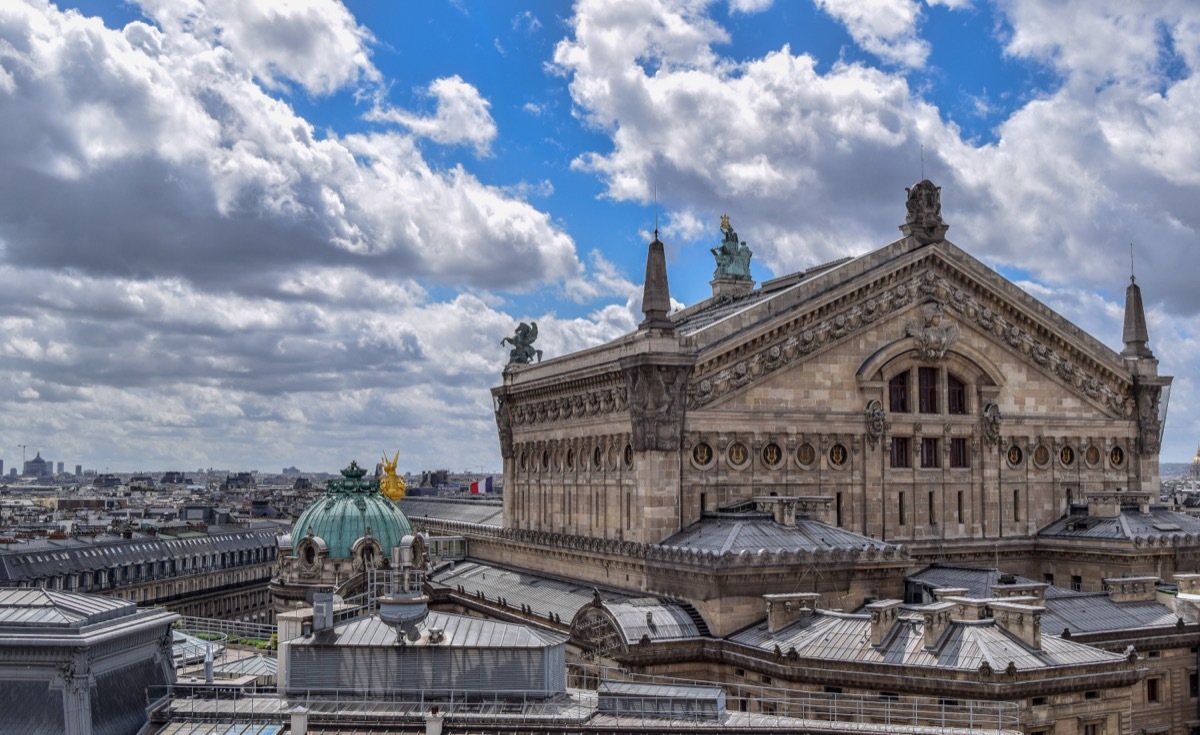 View of Paris Opera House from Galleries Lafayette