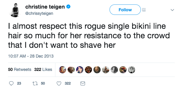 Chrissy Teigen Tweets